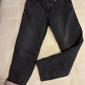 Girls GAP Black and Pink fleeced Lined Jeans